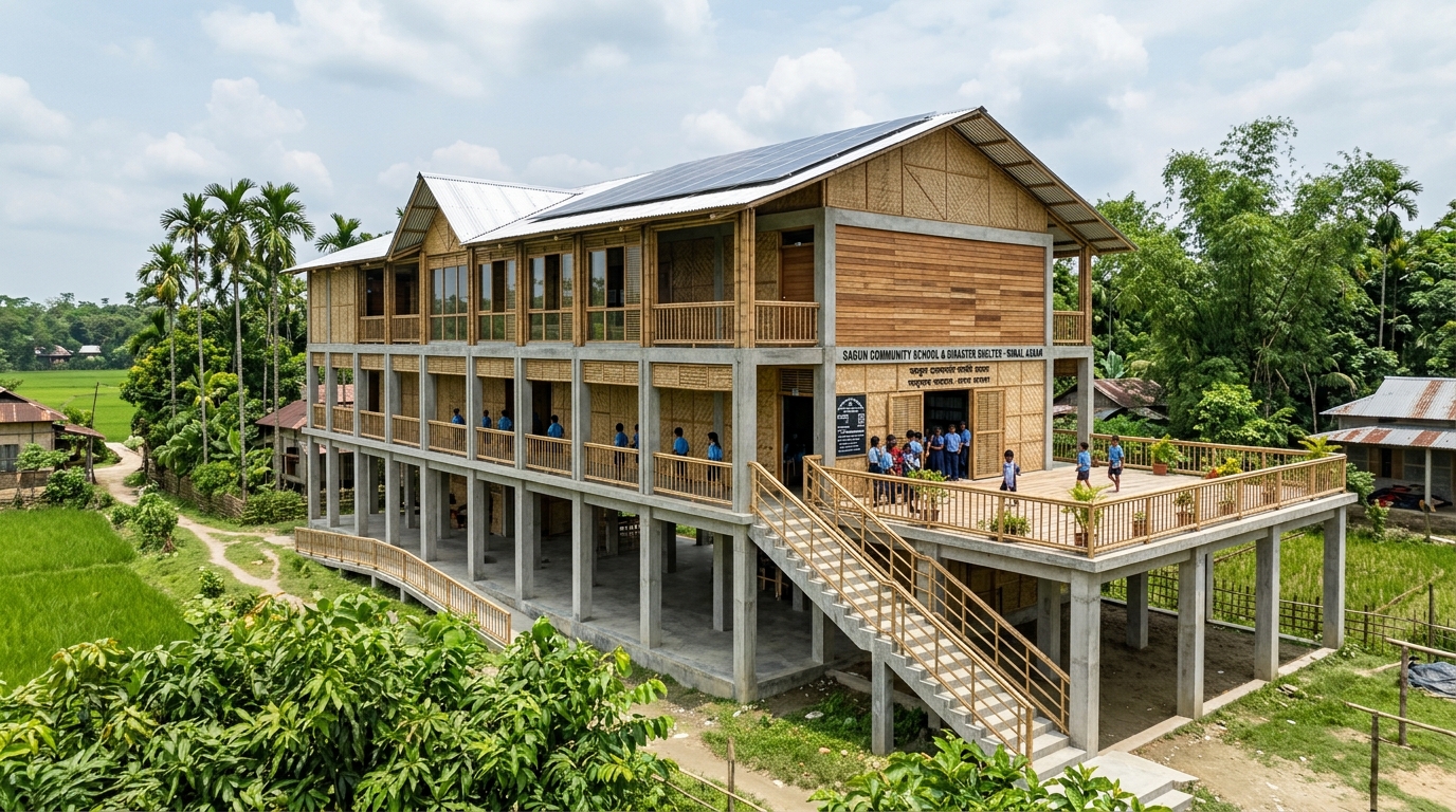 Flood Resilient Community Shelter & Disaster Mitigation